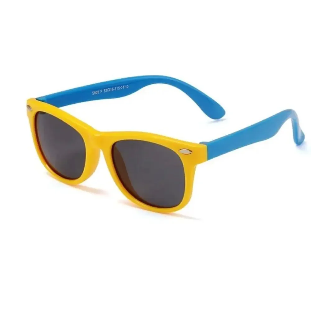 New baby blue frame sunglasses and case
